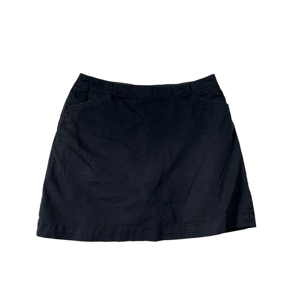 Nike Golf Skirt Size Medium‎ Black Dri-Fit Casual Skort Stretch Tennis Outdoors